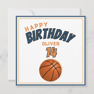 Basketball Ball Alles Gute zum Geburtstag Sport Karte