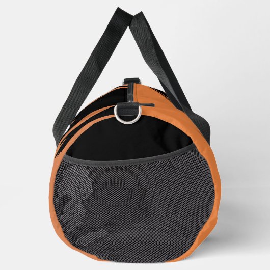 Basketball Ball Black Player Silhouette Name Kinde Duffle Bag (Rechts)