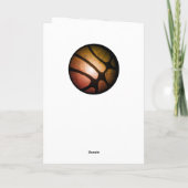 Basketball Ball Boy Foto Happy Birthday Karte (Rückseite)