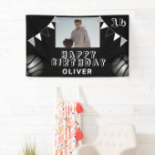 Basketball Ball Bunting Flags Schwarzes Foto Gebur Banner (Insitu)