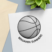 Basketball Ball Custom Name Permastempel
