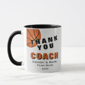 Basketball Ball Danke, Coach Tasse (Links)