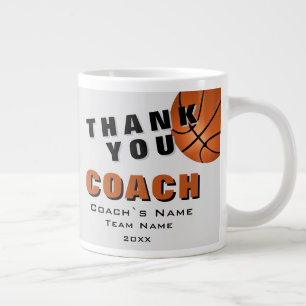 Basketball Ball Danke Trainer Jumbo-Tasse