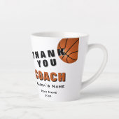 Basketball Ball Danke Trainer  Milchtasse (Rechts)