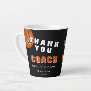 Basketball Ball Danke Trainer  Milchtasse