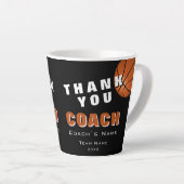 Basketball Ball Danke Trainer  Milchtasse (Rechte Ecke)