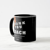 Basketball Ball Danke Trainer Tasse (Vorderseite Links)