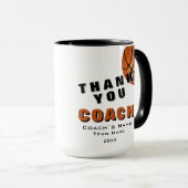 Basketball Ball Danke Trainer  Tasse (VorderseiteRechts)