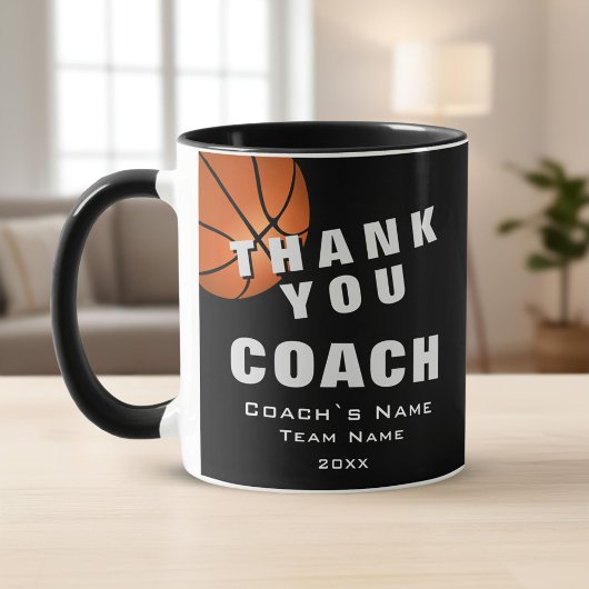 Basketball Ball Danke Trainer Tasse