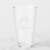 Basketball Ball Design für Reisebusse Glas (Rückseite)