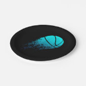 Basketball Ball Fan Baller Sport Pappteller (Schrägansicht)