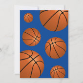 Basketball Ball Fun Sports Kindergeburtstag Einladung (Rückseite)