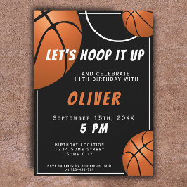 Basketball Ball Fun Sports Kindergeburtstag Einladung
