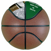 Basketball Ball für Grüne und Weiße Personalisiert (Rechts)