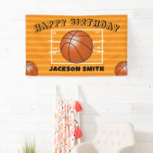 Basketball Ball Geburtstagsparty Banner (Insitu)