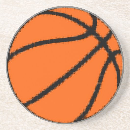 Basketball (Ball) Getränkeuntersetzer (Vorne)