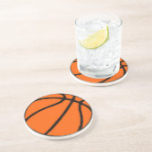 Basketball (Ball) Getränkeuntersetzer (Seite)