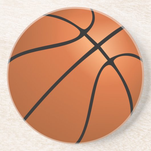 Basketball (Ball) Getränkeuntersetzer (Vorne)