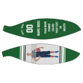 Basketball-Ball, grün und weiß, Personalisiertes F Basketball (Panele)