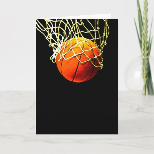 Basketball-Ball Karte (Vorderseite)