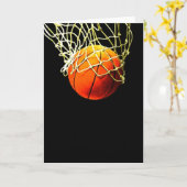 Basketball-Ball Karte (Gelbe Blume)