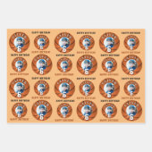Basketball Ball Kinder Happy Birthday Age Foto Geschenkpapier Set (Vorderseite 2)