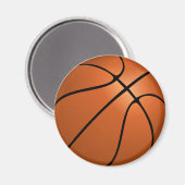 Basketball (Ball) Magnet (Vorderseite/Rückseite)