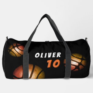 Basketball Ball Metallic Spielernummer Duffle Bag