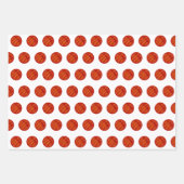 Basketball-Ball-Muster Geschenkpapier Set (Vorderseite)