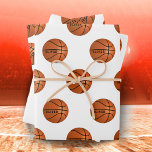 Basketball Ball Muster Kinder Geburtsname Geschenkpapier Set<br><div class="desc">Basketball Ball Muster Kinder Name Geburtstag Wrapping Papier Blätter. Basketballmuster auf weißem Hintergrund. Personalisieren Sie Ihren Namen oder löschen Sie den Text.</div>