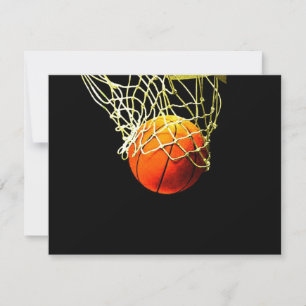 Basketball-Ball & Net-Einladungen