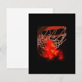 Basketball-Ball & Net-Einladungen Einladung (Vorne/Hinten)