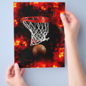 Basketball-Ball & Net-Flyer Flyer (Hand)