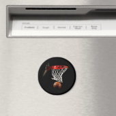 Basketball-Ball & Net Magnet (In Situ (Geschirrspüler))