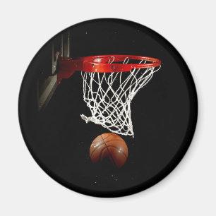 Basketball-Ball & Net Magnet