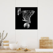 Basketball Ball & Net Poster (Küche)