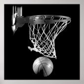 Basketball Ball & Net Poster (Vorne)