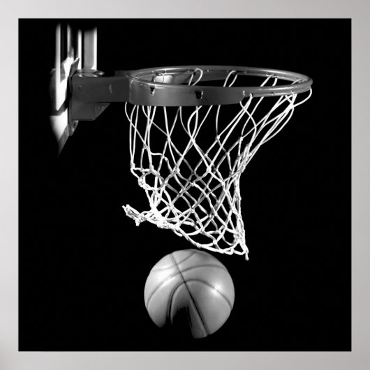 Basketball Ball & Net Poster (Vorne)