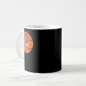 Basketball-Ball Nummer 12 Kaffeetasse (Vorderseite Links)