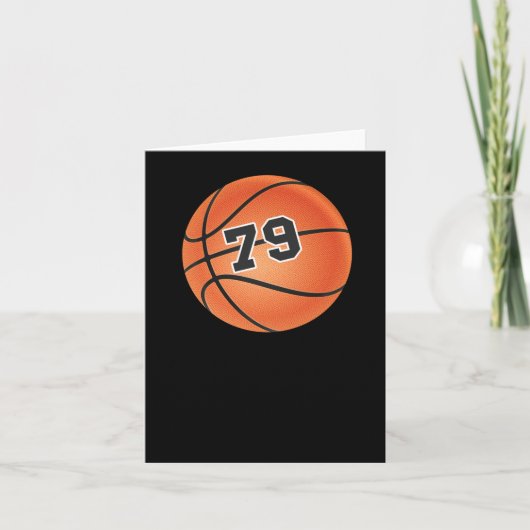 Basketball-Ball Nummer 79 Karte (Vorderseite)