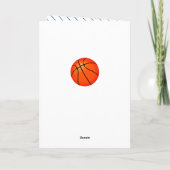 Basketball Ball ONE Kids Foto 1 Geburtstagskarte Karte (Rückseite)