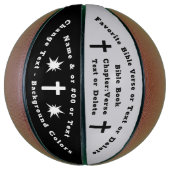 Basketball Ball - personalisierte Bibelverse Ball (Vertikal)