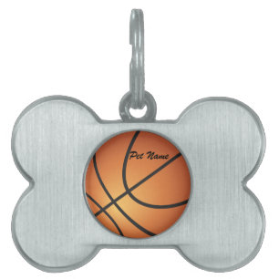 Basketball Ball Pet Name Template Tag Tiermarke