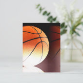 Basketball Ball Post Cards Postkarte (Stehend Vorderseite)