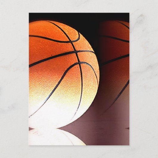 Basketball Ball Post Cards Postkarte (Vorderseite)