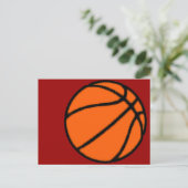 Basketball (Ball) Postkarte (Stehend Vorderseite)