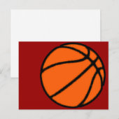 Basketball (Ball) Postkarte (Vorne/Hinten)