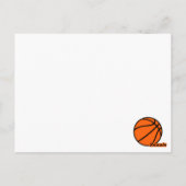 Basketball (Ball) Postkarte (Rückseite)