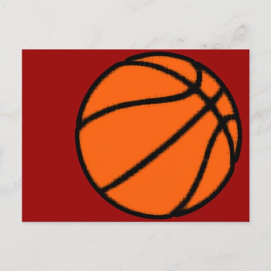 Basketball (Ball) Postkarte (Vorderseite)