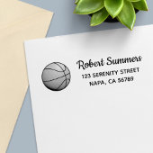 Basketball Ball Return Address Permastempel
